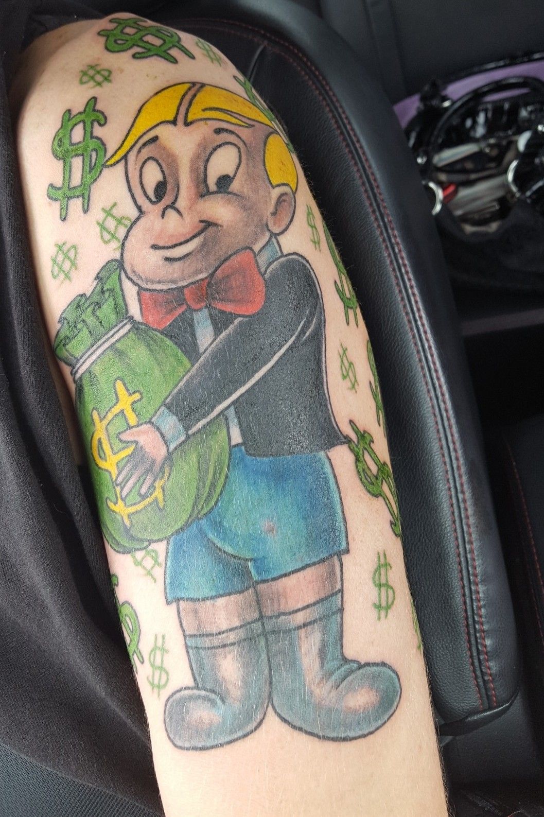 Evil Twin Tattoo and ArtLas Vegas NV  As Richie Rich always said  Green for the money and gold for the honeys or something close to  that cool Rich tattoo by Vamps 