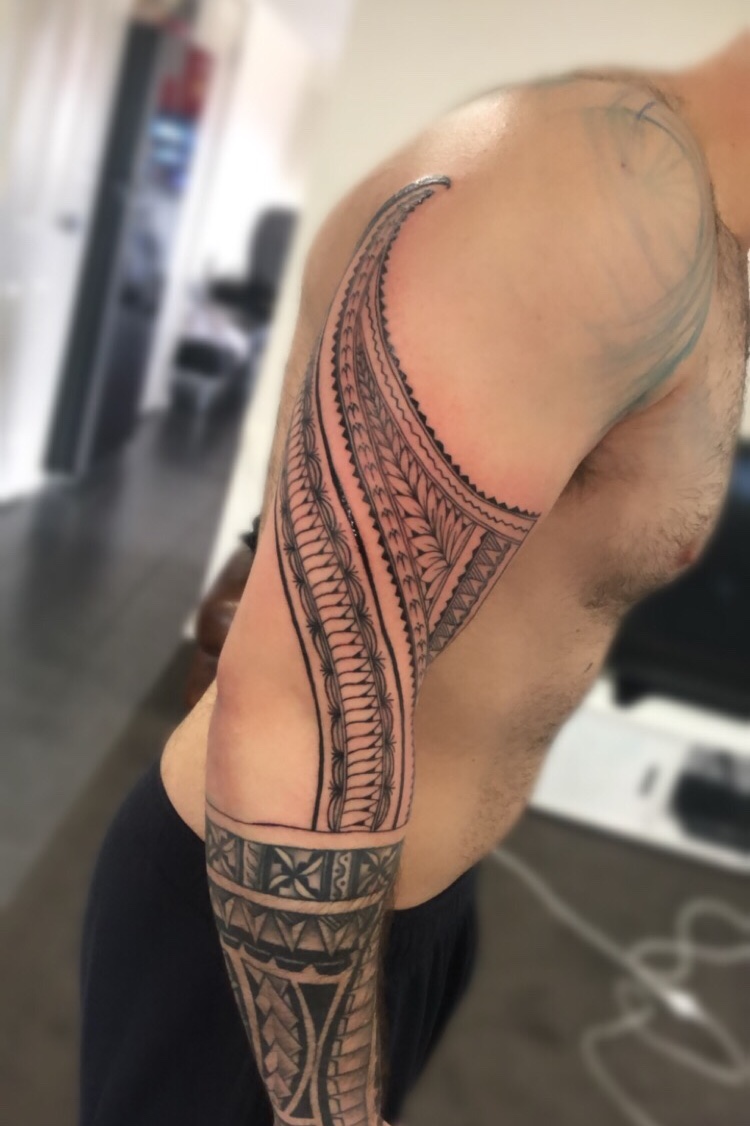 Tattoo uploaded by Gelu Faatau • Start of a Tongan sleeve. • Tattoodo Tattoo uploaded by Gelu Faatau • Start of a Tongan sleeve. • Tattoodo