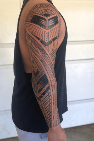 Full samoan/polynesian sleeve. 