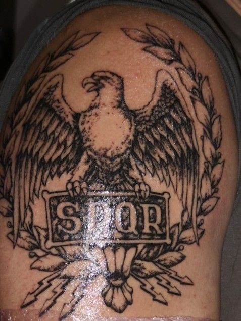 roman legion eagle tattoo