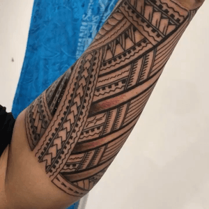 Samoan forearm tattoo