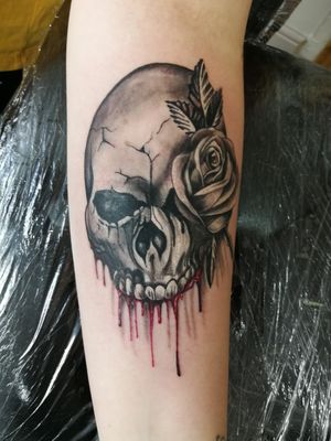 Skull with 🌹
