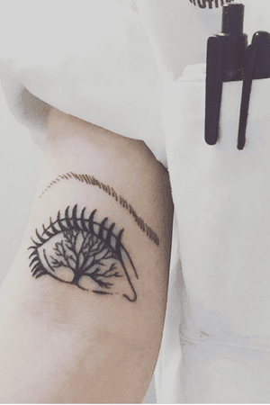 I will forever love this tattoo of mine! #eye #tree #eyetree 
