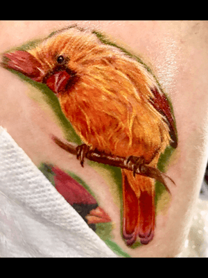 This piece ...oh i really enjoyed doing it .it is a part of a leg i started with several birds  