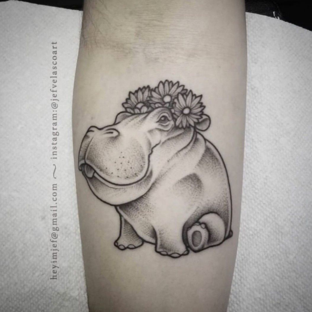 917 Hippo Tattoo Images Stock Photos  Vectors  Shutterstock