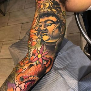 Tattoo by Grant#sleevetattoo #neotraditional #coloredwork