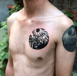 black tattoo in circle wow thats magic hope everyone will see this and like it