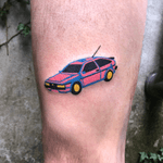 childish drawing style car #colortattoo