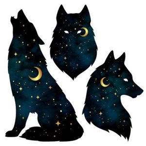 Spirit animal serie Here's the link https://cz.123rf.com/photo_92851413_set-of-wolf-silhouettes-with-crescent-moon-and-stars-isolated-sticker-print-or-tattoo-design-vector-.html?fromid=M2pCV2J6dWhZY0JGcUZkWkxIS3daZz09