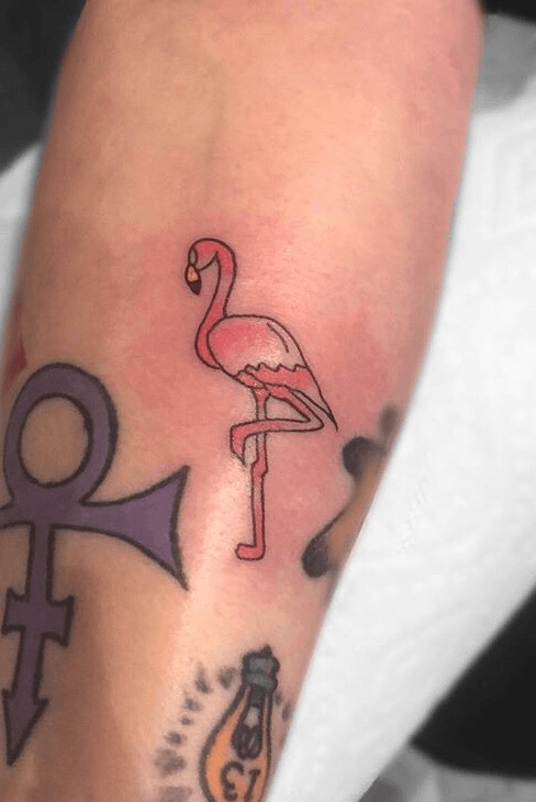 Flamingo Temporary Tattoo
