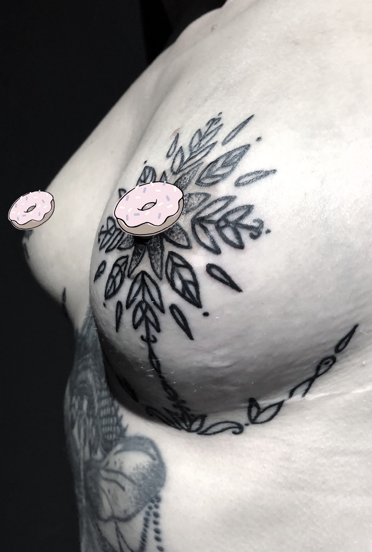 Rib flowers and a nipple cover  Rachel Attrill Tattoos  Facebook