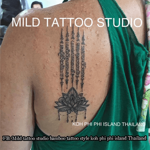 MILD TATTOO STUDIO my shop has one branch on Phi Phi Island. Located next to the World Med hospital !!! #sakyant #sakyantattoo #fiveline #lotus #tattooart #tattooartist #bambootattoothailand #traditional #tattooshop #at #Mildtattoostudio #mildtattoo #tattoophiphi #phiphiisland #thailand #tattoodo #tattooink #tattoo #phiphi #kohphiphi #thaibambooartis #phiphitattoo #thailandtattoo #thaitattoo Artist by Nook