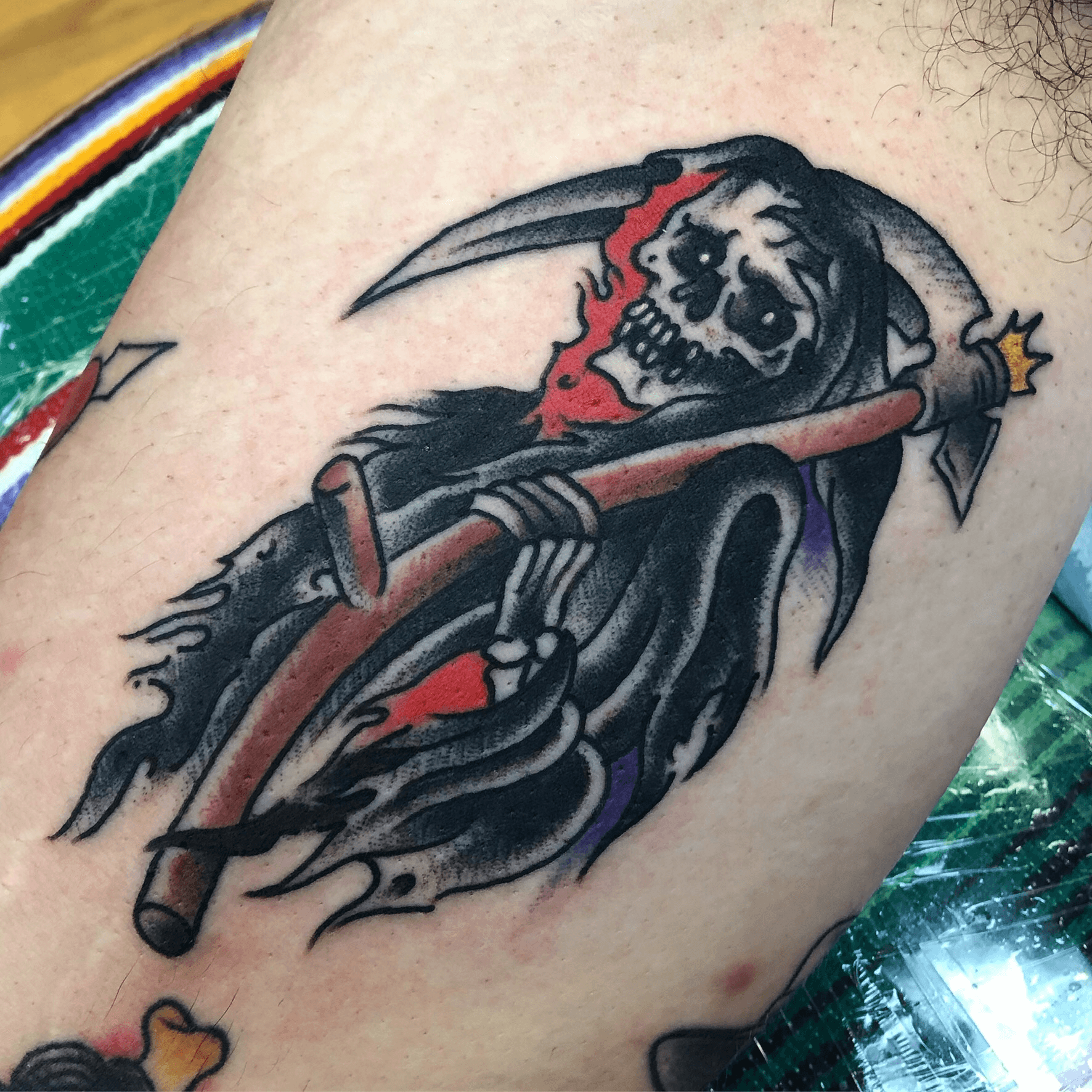 Daddy Jacks Body Art Studio  Tattoos  Original Art  Peaceful Grim Reaper  tattoo