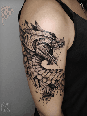 #dragon #dragontattoo #Inkjecta #silverback #inkitup #ink #realismtattoo #art #tattooart #inked