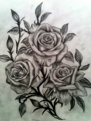 Roses for upper left arm cover up