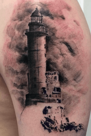 Lighthouse by Kevin @blackfishtattoo