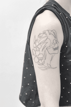 WOMAN SKULL b/g tattoo Via Cairoli 30(1ºpiano)Livorno Xinfo:📞0586/1753076 gianlucarondina@hotmail.it #drawing #tattooed #life #tattooartist #sketch #top #project #loveyourself #minimaltattoo #tattooflash #tattoomodel #lioness #double #art #instalike #surreal #women #liner #DESIGNER #loveyou #instalove #tattooing #minimalism #loveislove #skull