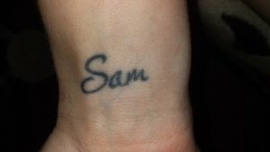 My little sisters name on my right wrist done @ Joondalup