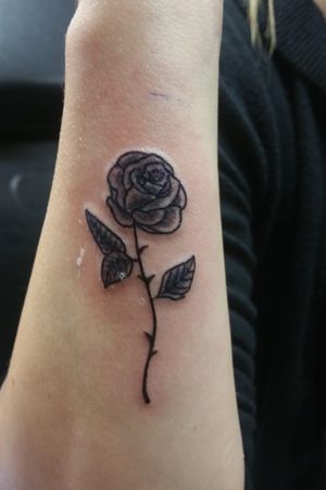 Simple Black rose