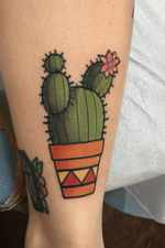 Cactus tattoo neotraditional philadelphia tattoo collective color