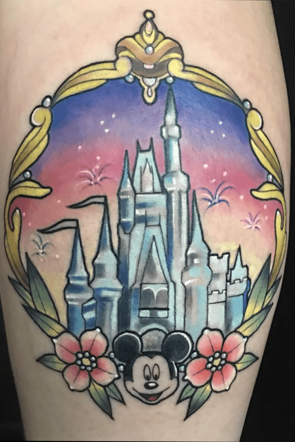 Disney castle  done before lockdown  Lara Stark Tattoos  Facebook