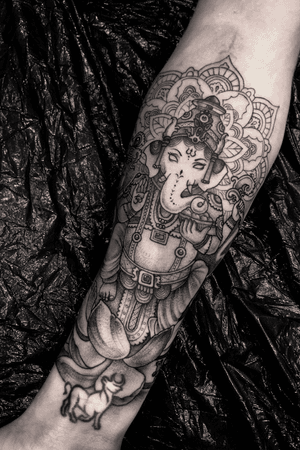 Ganesha forearm at Deauville tattoo festival