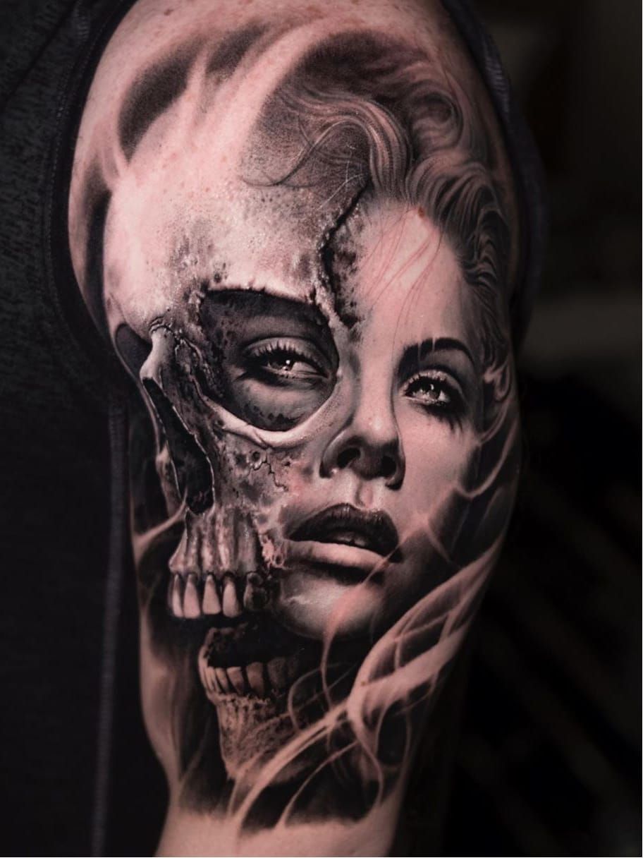 Horror realistic tattoos by Danny Lepore  iNKPPL  Horror tattoo Horror  movie tattoos Movie tattoos