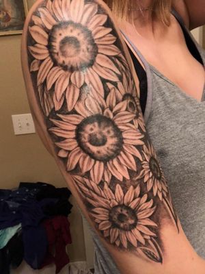 Sunflower tattoo 