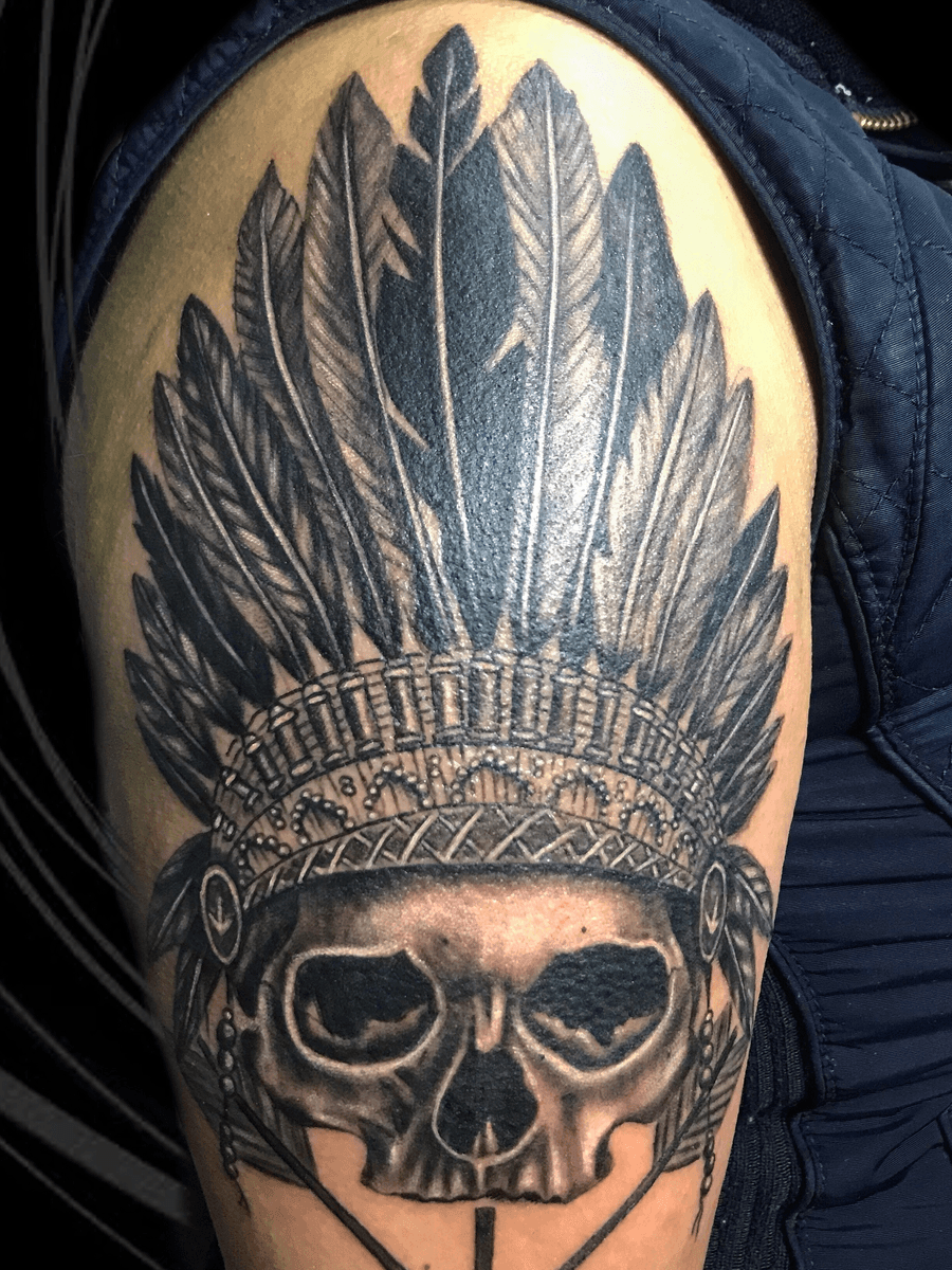 Tattoo uploaded by Tatuajes Ofrenda De Sangre • Craneos indios • Tattoodo