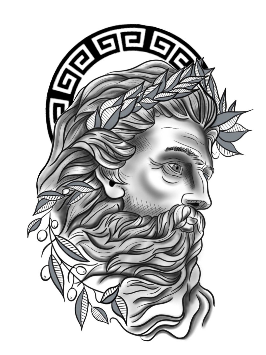 Share more than 82 greek god tattoo stencil - in.cdgdbentre