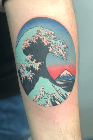 #hokusai #colortattoo by #dustypast