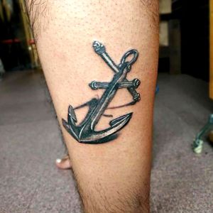 3d Anchor Tattoo