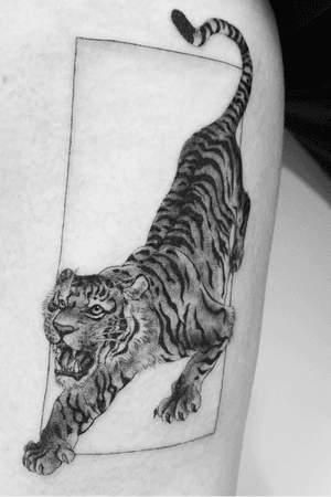 Tiger by Chris. Instagram: @chrisjtattoo