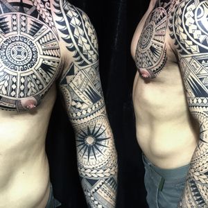 @westend.tattoo_wien #tattoos #tattoo #wienwestendtattoo #wientattoos #wientattoo #gutitattoo #fullarmtattoo #chesttattoo #polynesiantattoo #polynesischetattoo #fullarmmaoritattoo #blackinktattoo #maoritattoo