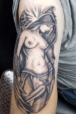 Done by Stevie Guns @swallowink @balmtattoo_benelux #tat #tatt #tattoo #tattoos #tattooart #tattooartist #blackandgrey #blackandgreytattoo #oldschool #oldschooltattoo #guardianangel #guatdianangeltattoo #angel #angeltattoo #woman #womantattoo #ink #inkee #inkedup #inklife #inklovers #instagood #instalife #instaphoto #instapic #ink_sta_gram #art #bergenopzoom #netherlands