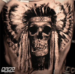 Skull indian, headdress, totenkopf indianer mit kopfschmuck