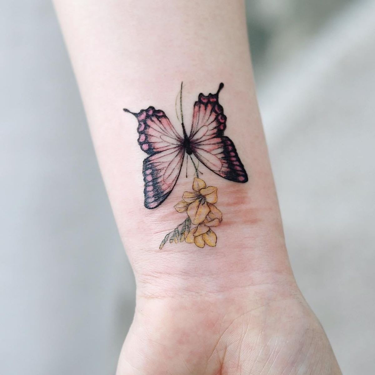 Tattoo uploaded by Tattoodo • Butterfly tattoo by Tattooist Dal # ...