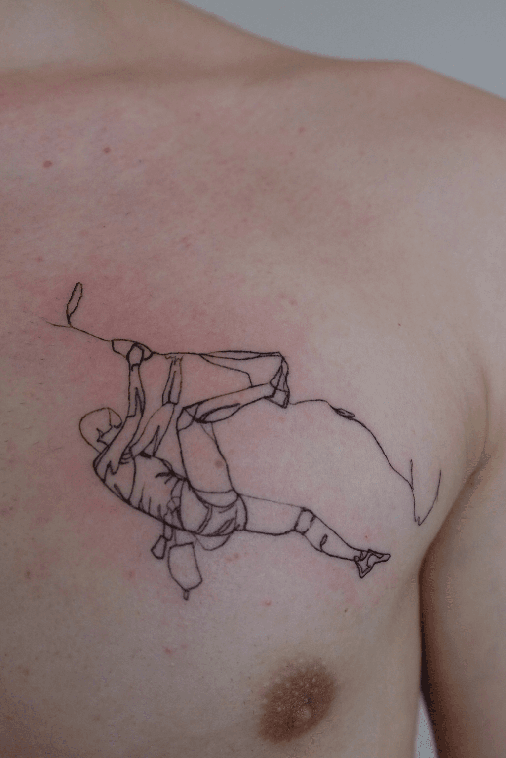 Honeymoon rock climbing tattoo Franki Frans  Barcelona Tattoo Ink  Barcelona Spain  rtattoos