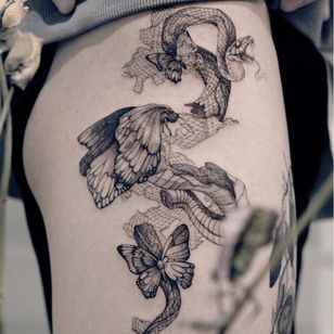 Tatuajes de mariposas por Zihwa