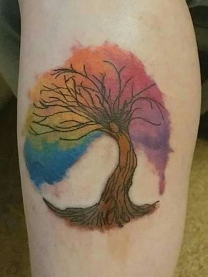 Tree of life fist watercolor