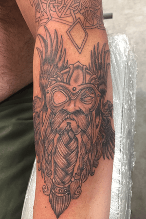 Beginning of a norse sleeve 