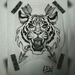 ✖️ Tiger ✖️____________________________________• #draw #drawing #sketch #sketchbook #myart #tattoo #tattoosketch #tattooidea #tiger #tigertattoo #tigerhead #savage #animals #arrows #arrowtattoo #tigerandarrow #neotraditional #neotraditionaltattoo #neotrad #blackwork #blackworktattoo #blacktrad #ink #inked •____________________________________🚫Please DO NOT take/repost my pictures without asking me🚫