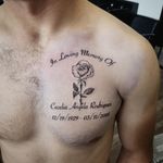 Memorial rose tattoo