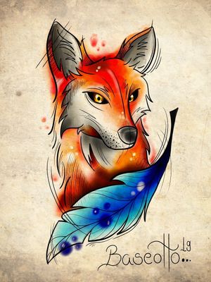 Fox raposa desenho tattoo  Fox tattoo design, Fox tattoo, Tattoo sketches