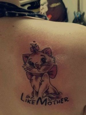 A tattoo I got with my mother that I, unfortunately want to get the words covered up on