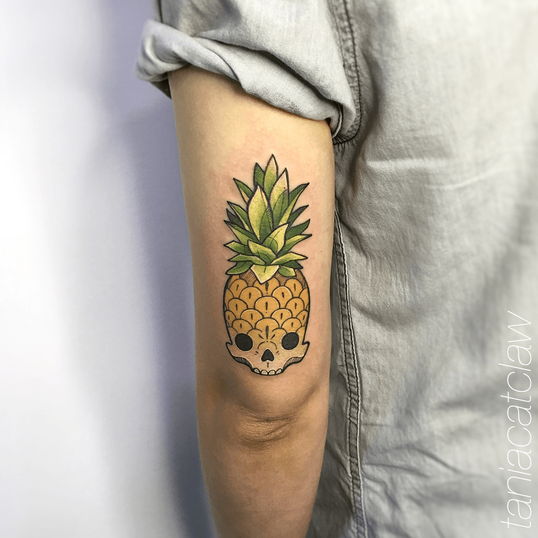 13 Pineapple Tattoos and Meanings  Inked and Faded