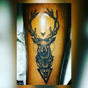 Elk forearm tattoo