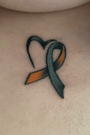 Tattoo 3 - hearing loss and hearing impairment ribbon 