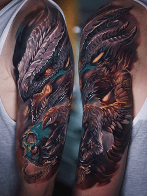 Edgar (@edgarivanov) really tipped the scales in his favour with this badass dragon he recently finished! 🐉💀🔥
