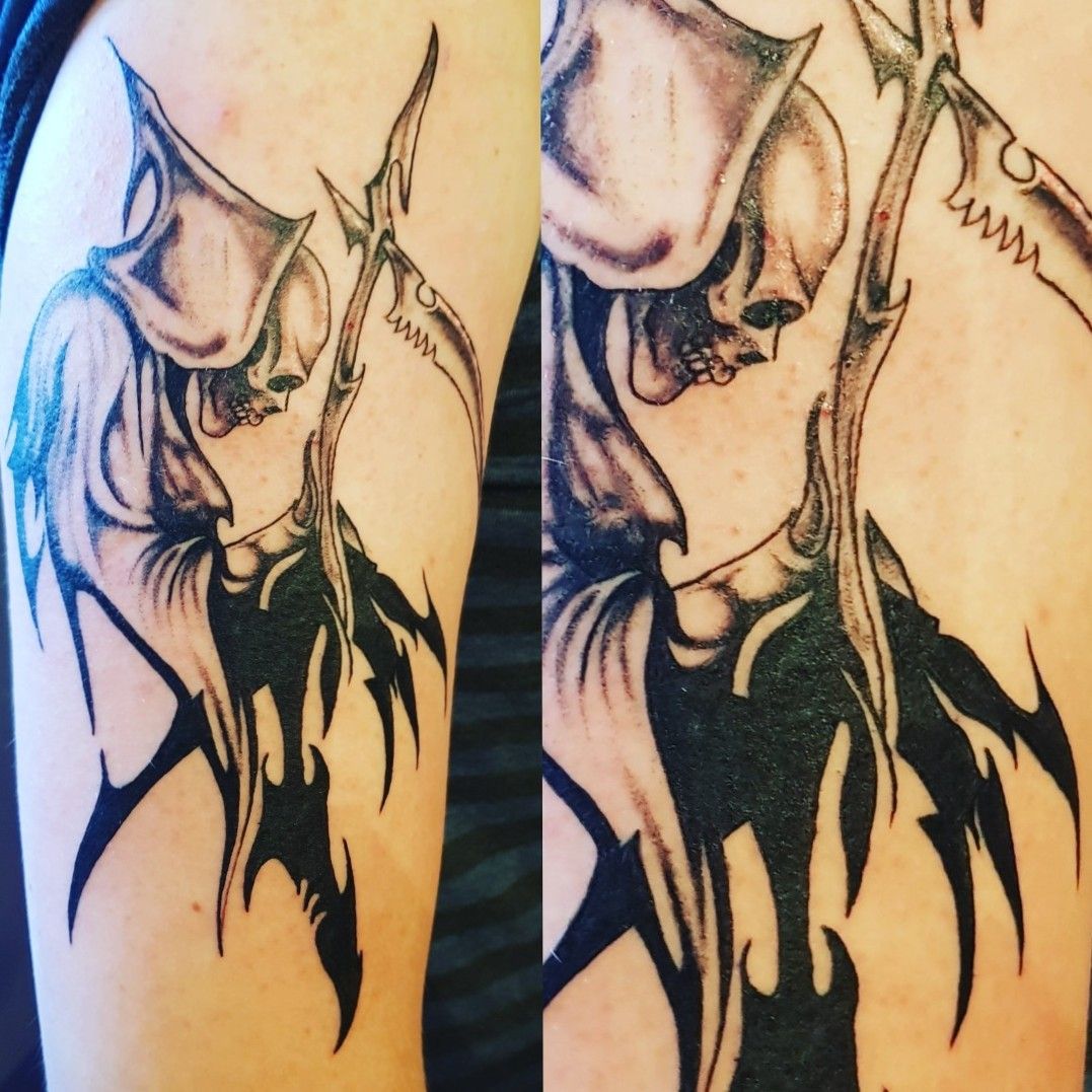 grim reaper tattoo by ajb3art on DeviantArt
